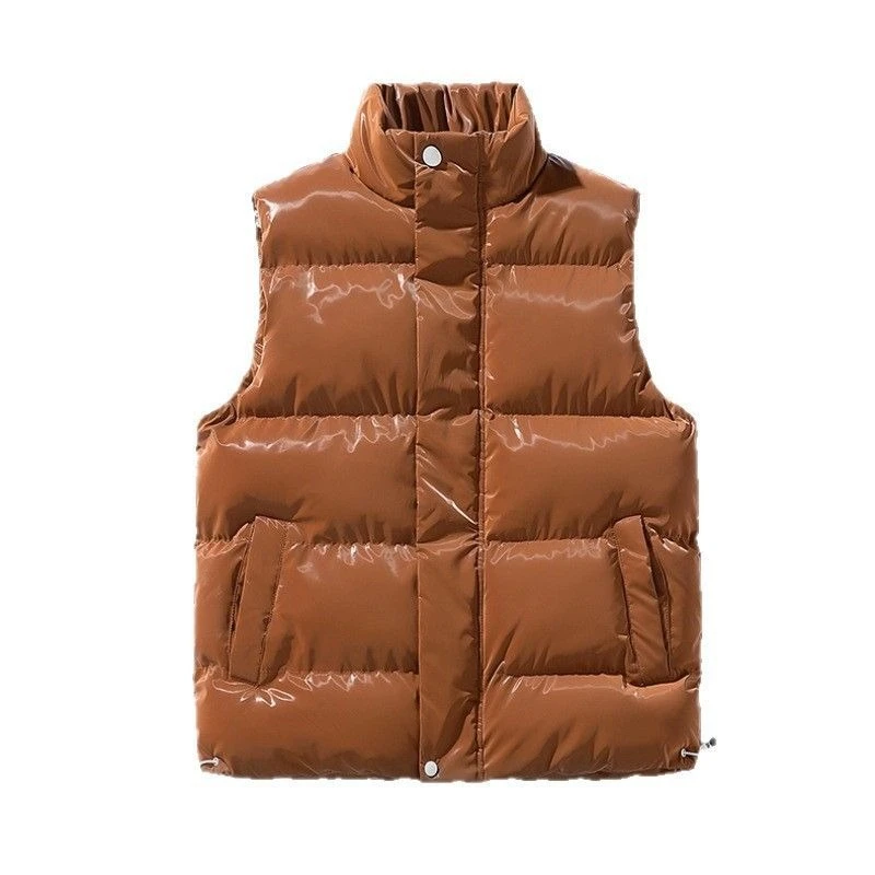 

Versatile Autumn Winter Vest for Couples Down Cotton Jacket with Zipper Closure Thermal Layering for Outdoor Daily Wear​
