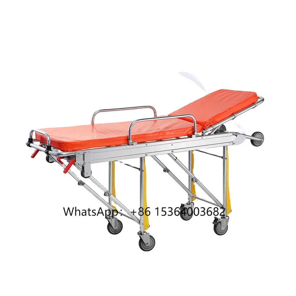 

Royaltrust Portable Hospital Emergency Trolley Bed Medical Ambulance Stretcher Folding Stretcher for Rescue Transfer Patient