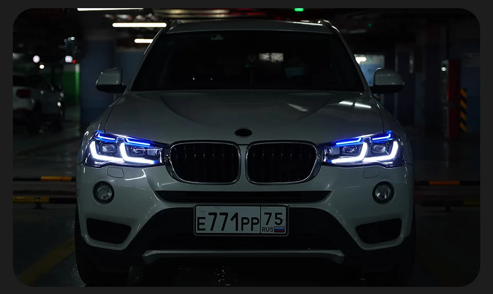 Car Lights for BMW X3 F25 LED Headlight 2014-2017 X4 F26 Head Lamp Drl Projector Lens Automotive