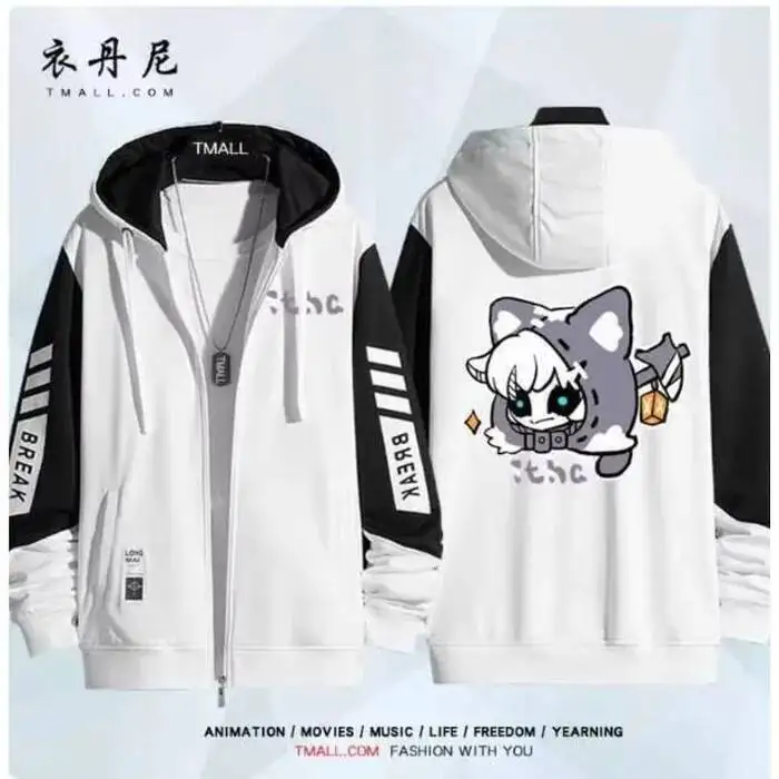 

Толстовка с капюшоном Identity V Ithaqua, осенне-зимнее пальто для мужчин и женщин, свободная куртка, топы в стиле аниме