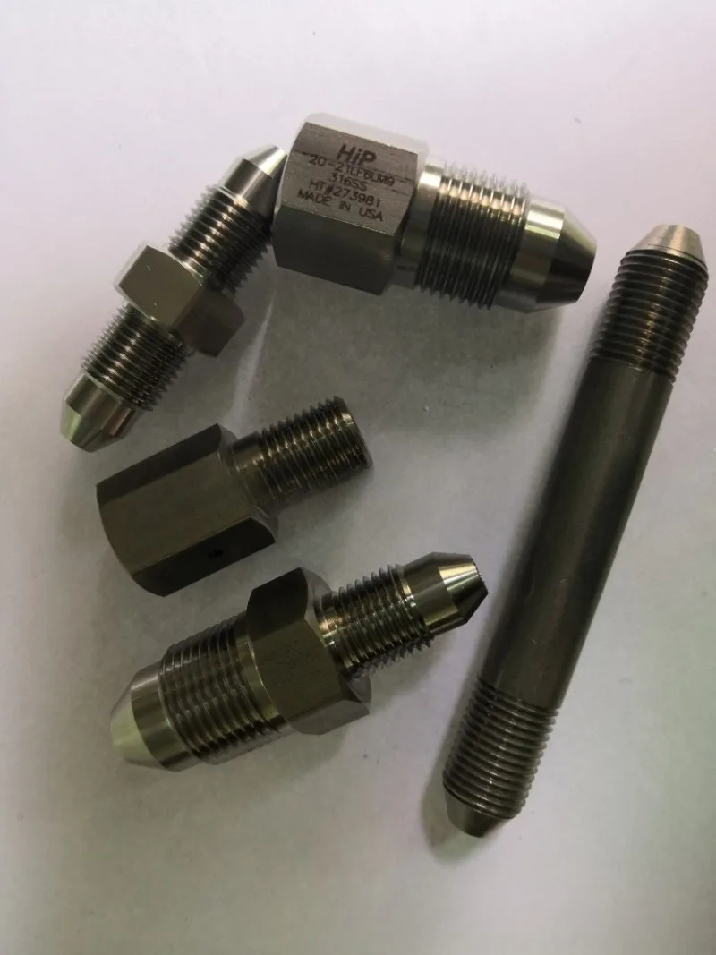 HIP High Pressure Stainless Steel Through Adapter 60 21HF4HF9 Industrial Hydraulic Tool Parts High Pressure Fitting