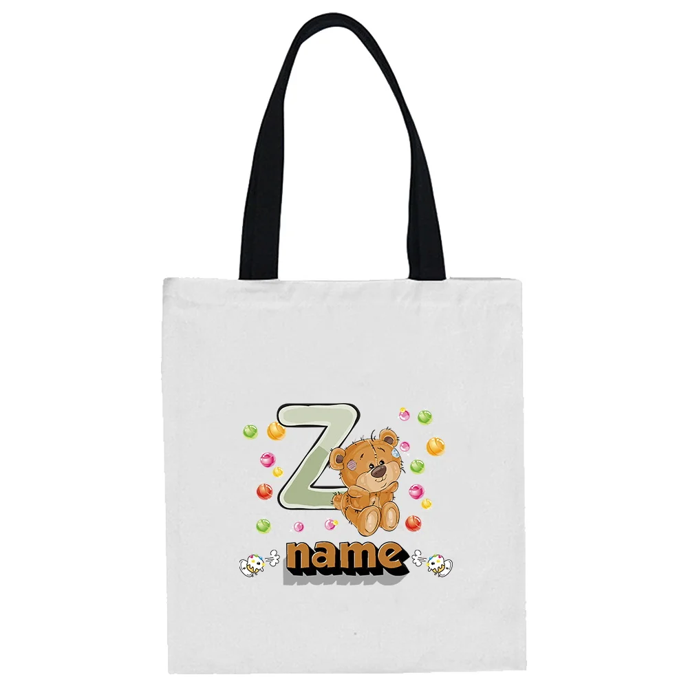 Customized Name Shopping Bag Women's Handbag Large Capacity Leisure Commuter Bag Portable Shoulder Bag