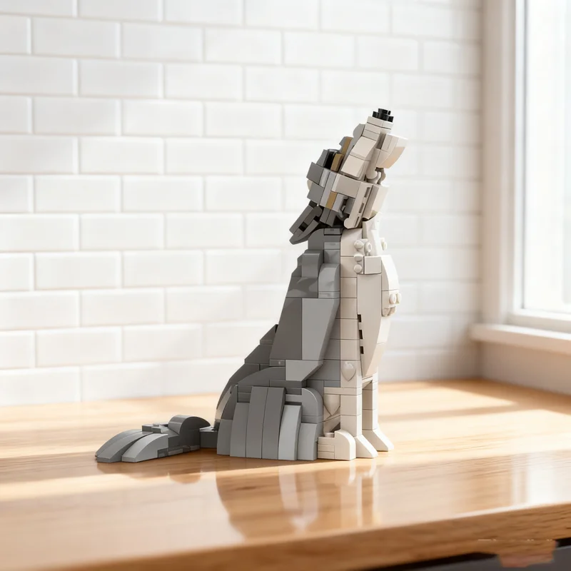 Model Kit Expert - 256pcs MOC Wolf Creator Expert Collectible