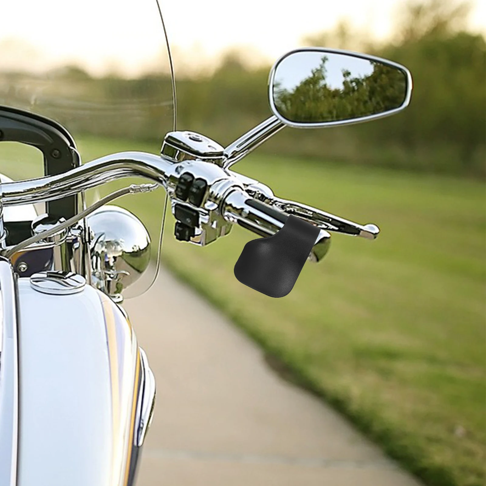 

2Pcs Motorcycle Cruise Control Device Black Throttle Assist Scooter Electric Bike Handlebar Rest Grips Accessories