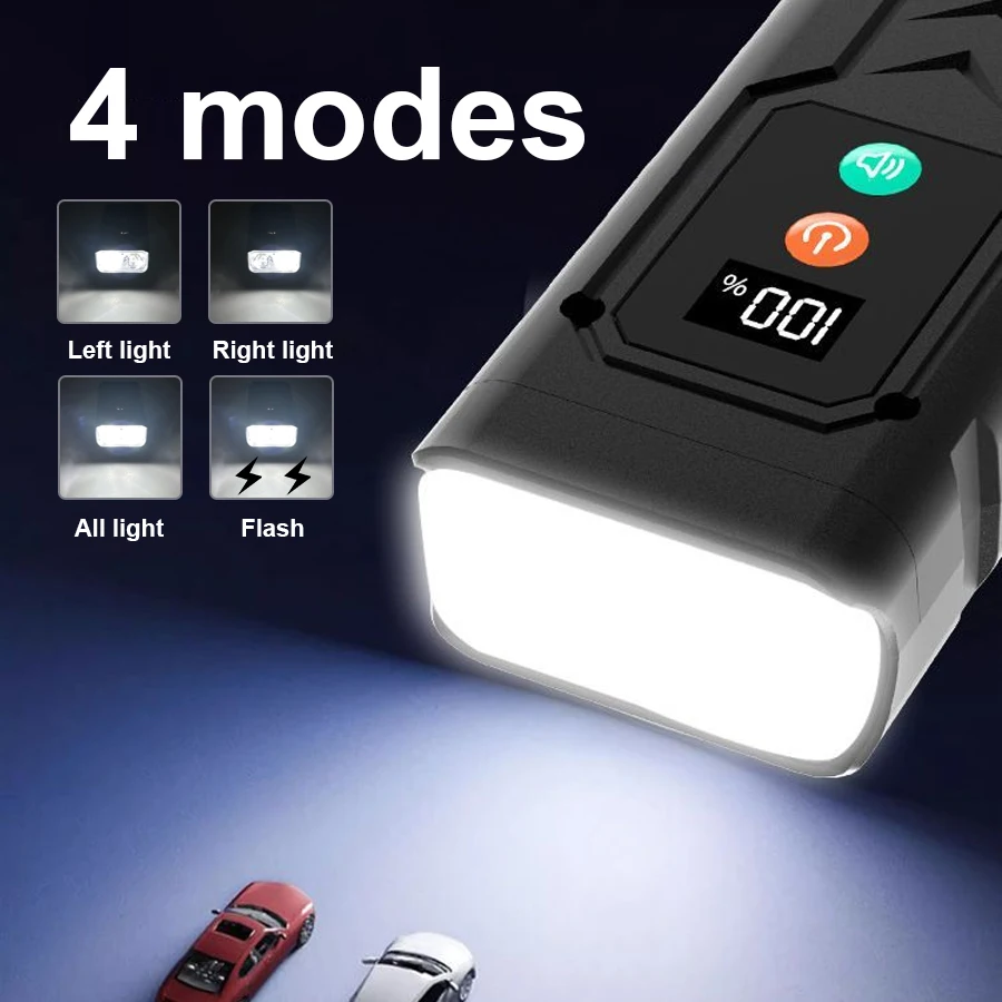 2025 NOUVEAU LUMIÈRE DE BICYLE EXTÉRIEUR AVEC HORN 2000MAH REFORMABLE REFORMABLE BICYLES PORTABLE VILLE VILLE LUMIÈRES CITY ROAD CYCLING