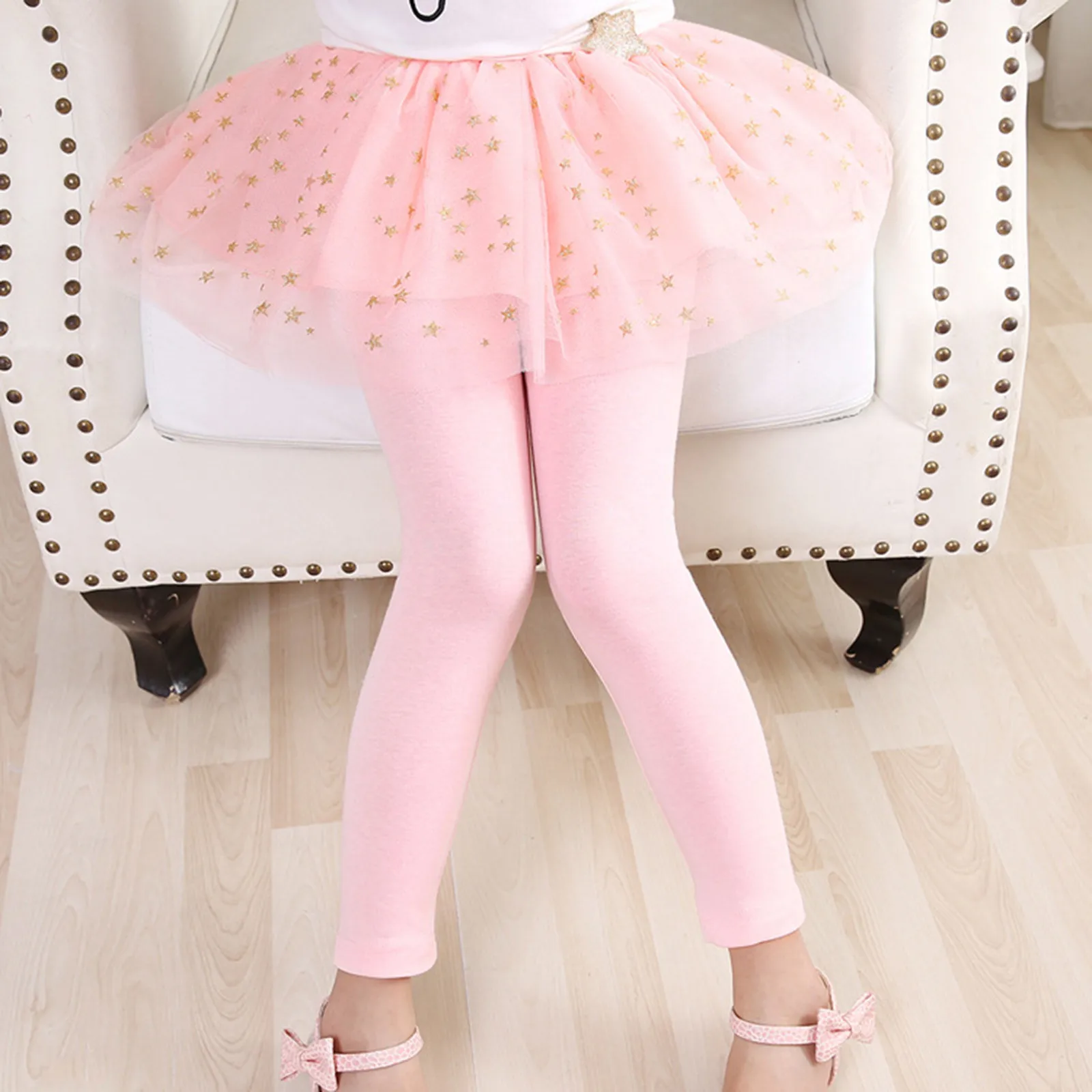 Girls Skirts Pants For Spring Autumn Pantskirt Kids Mesh Leggings Girl Culottes Teenagers Kids Dance Pants Tutu Skirt Trousers