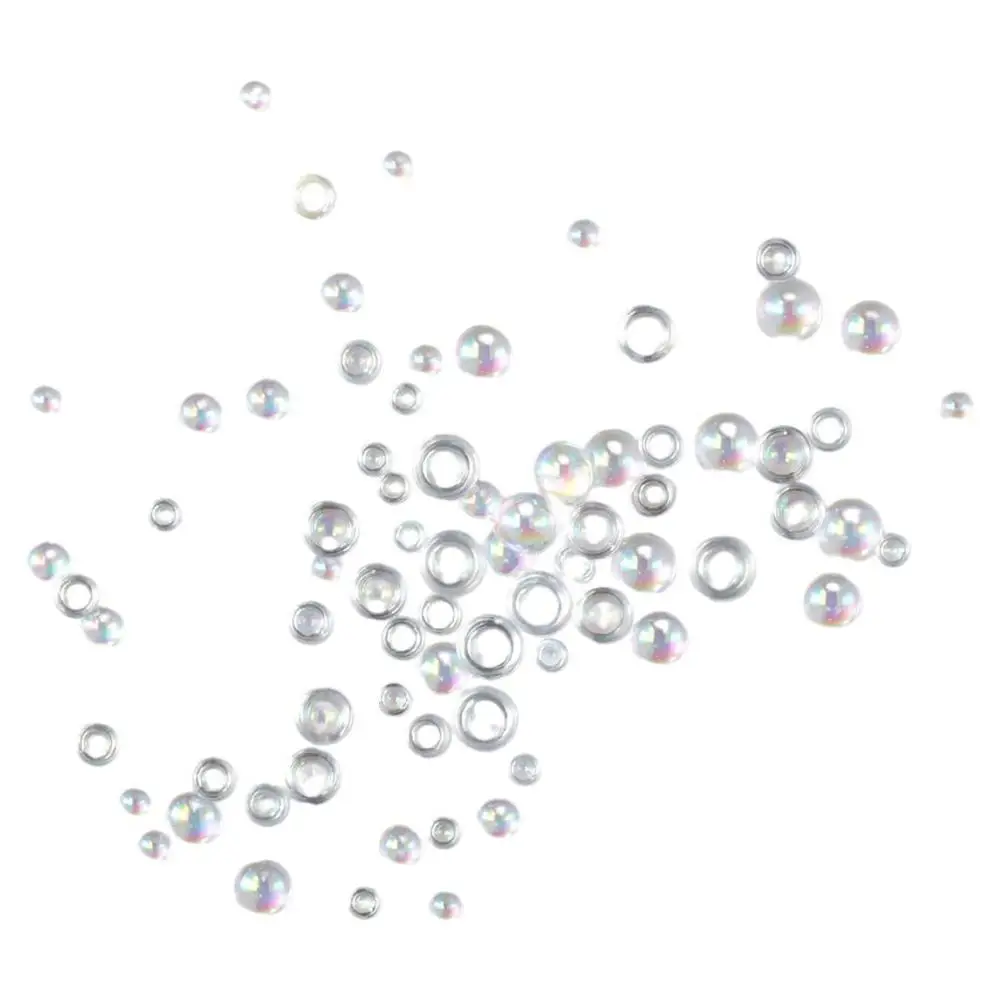 700Pcs DIY Crafts AB Clear Waterdrop Round Resin Raindrop Beads Dewdrop Clear Water Beads Scrapbooking Phone Case Card Making