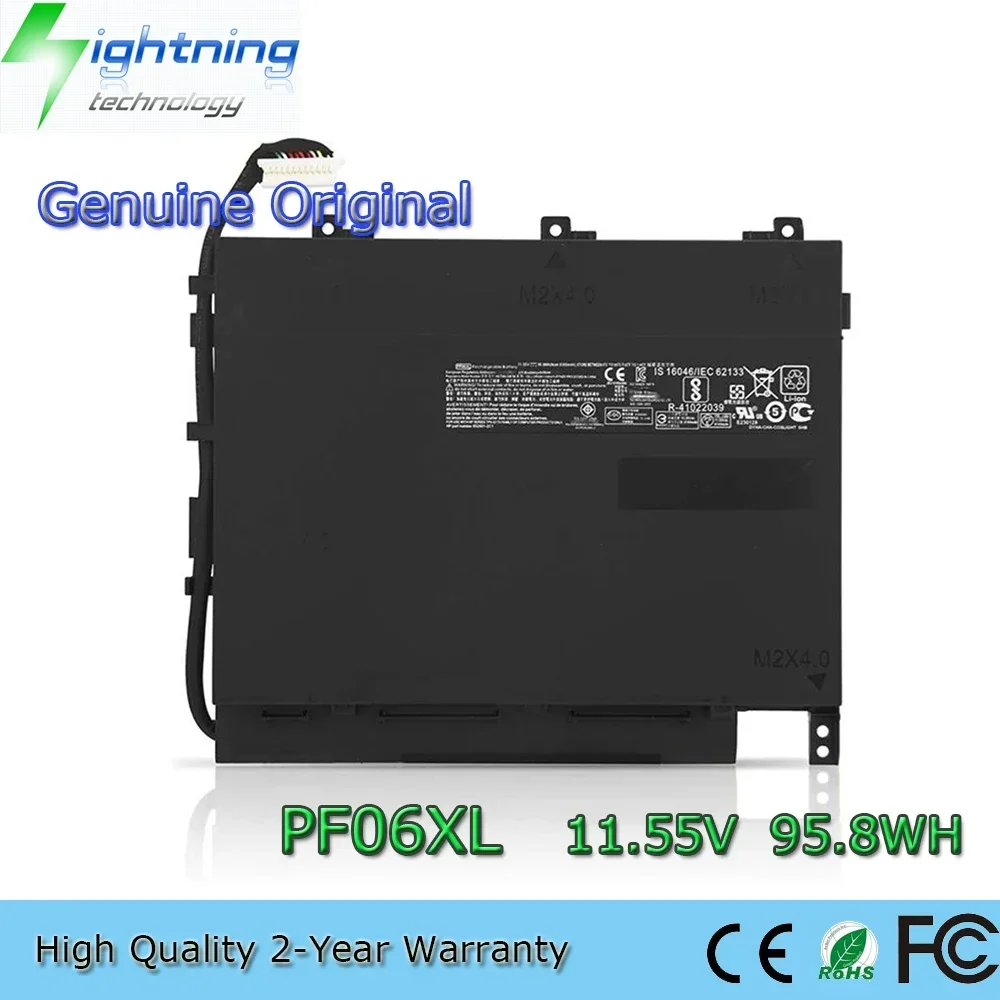 Nouvelle batterie d'ordinateur portable d'origine PF06XL 11.55V 95.8Wh pour HP Omen 17-w110ng 852801-2C1 853294-855 HSTNN-DB7M etc.