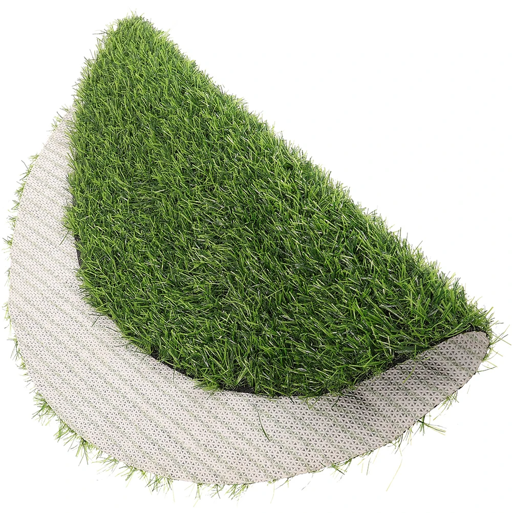 

Round Fake Grass Table Mat Decorative Artificial Grass Rug for Patio Dining Room Buffet Outdoor Picnic Tables No Maintenance