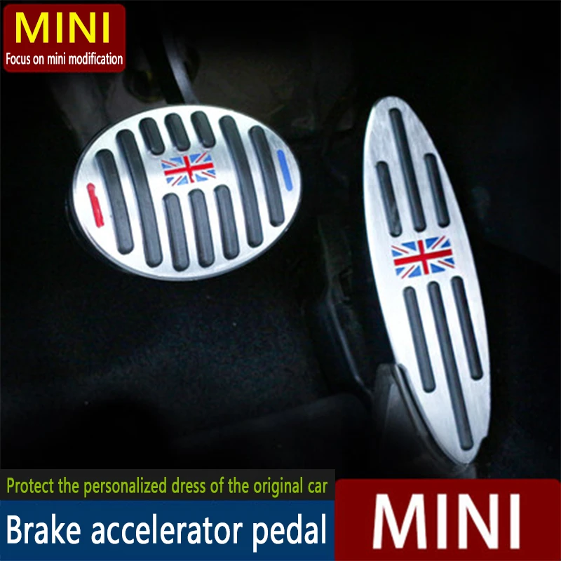 

For MINI Cooper Countryman Brake Accelerator Pedal Non-slip Aluminum Alloy Foot Pedal