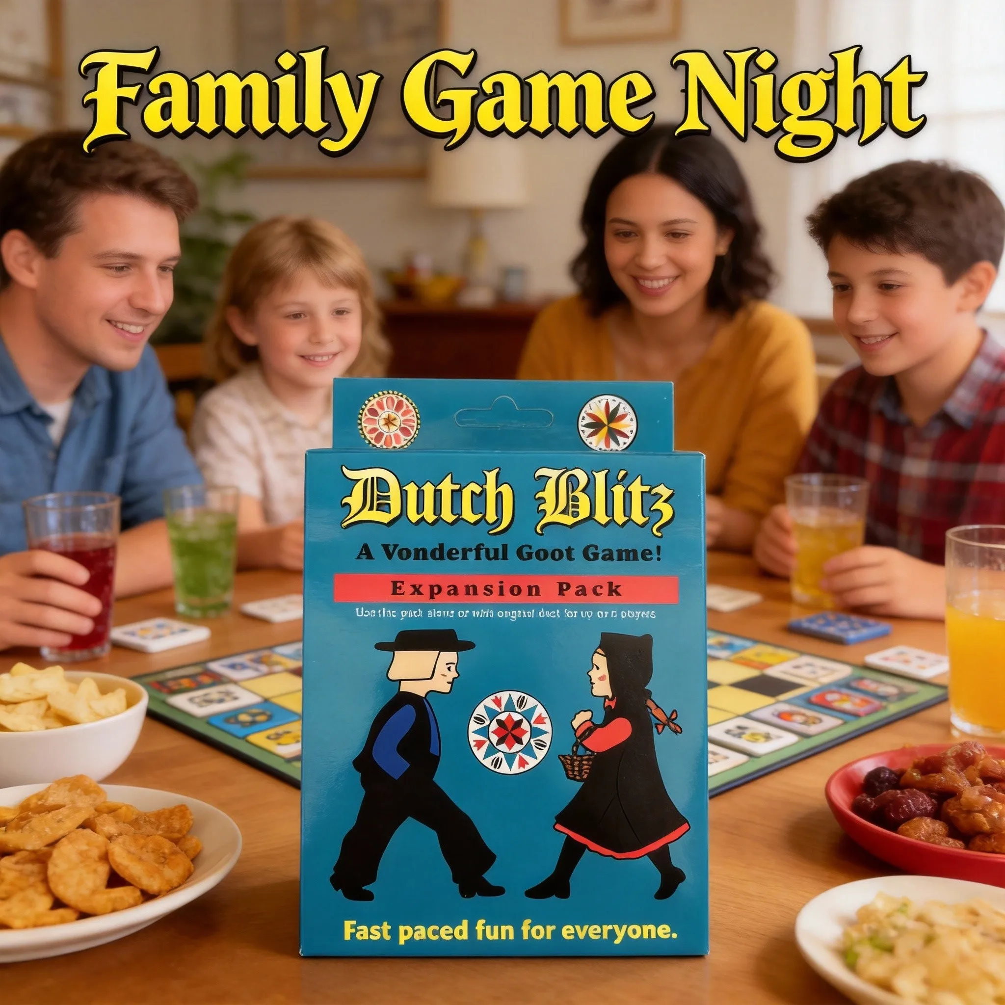 

Набор расширений Dutch Blitz — увлекательная семейная карточная игра для 2-4 игроков