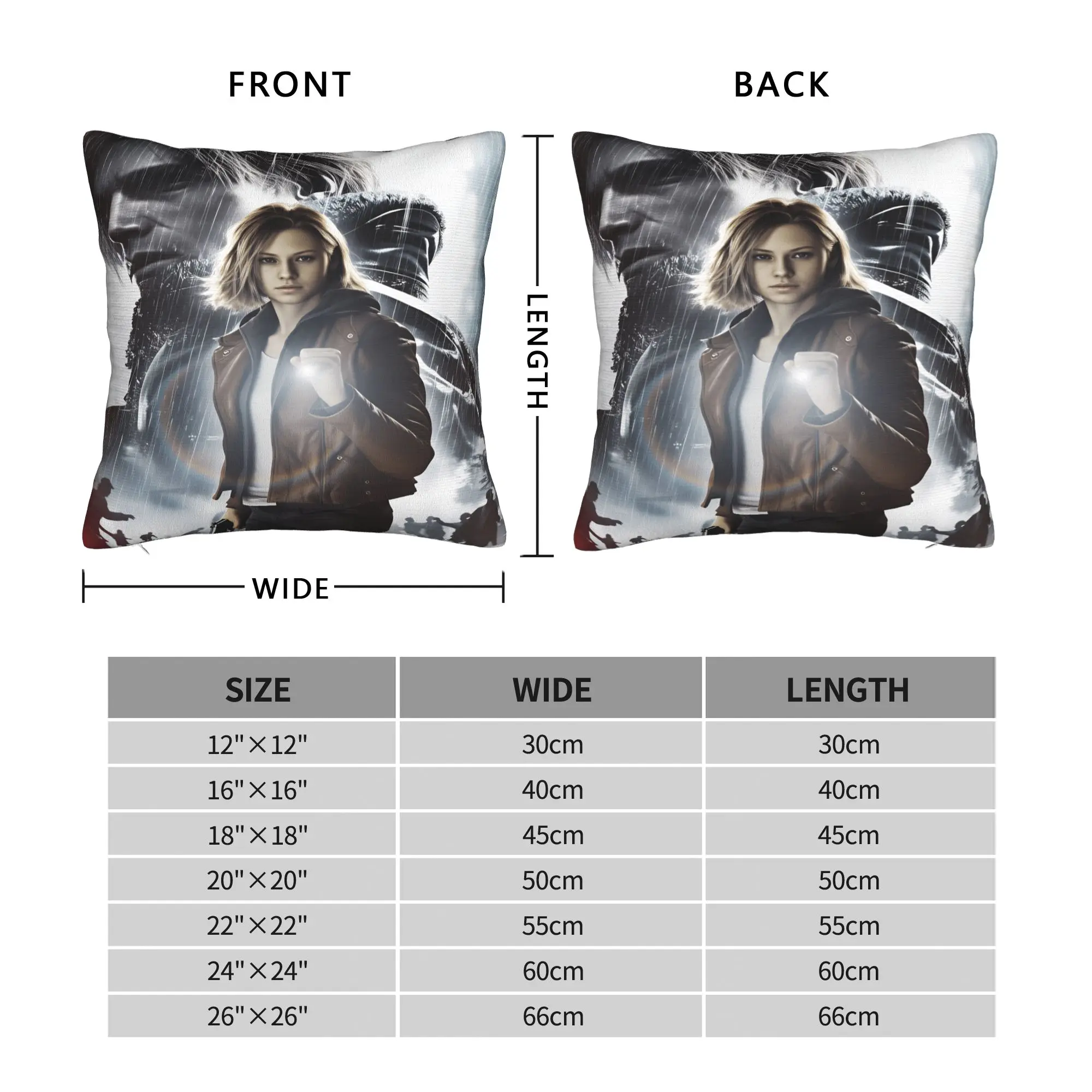 Residents Evils Pillow Case  Square Pillow Cover For Chair Sofa Home Decor Morden Pillowcases
