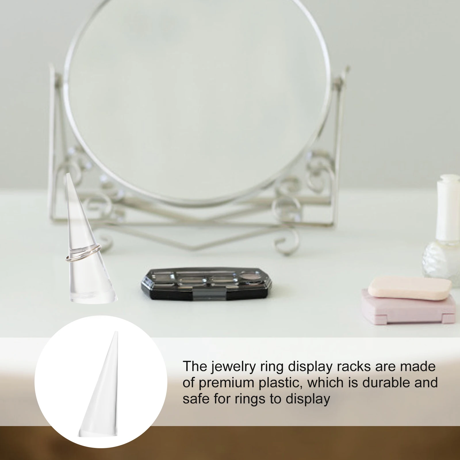 

4 Pcs Ring Display St High End Storage St High end Storage Racks Smooth Texture ganized Jewelry Presentation Tools