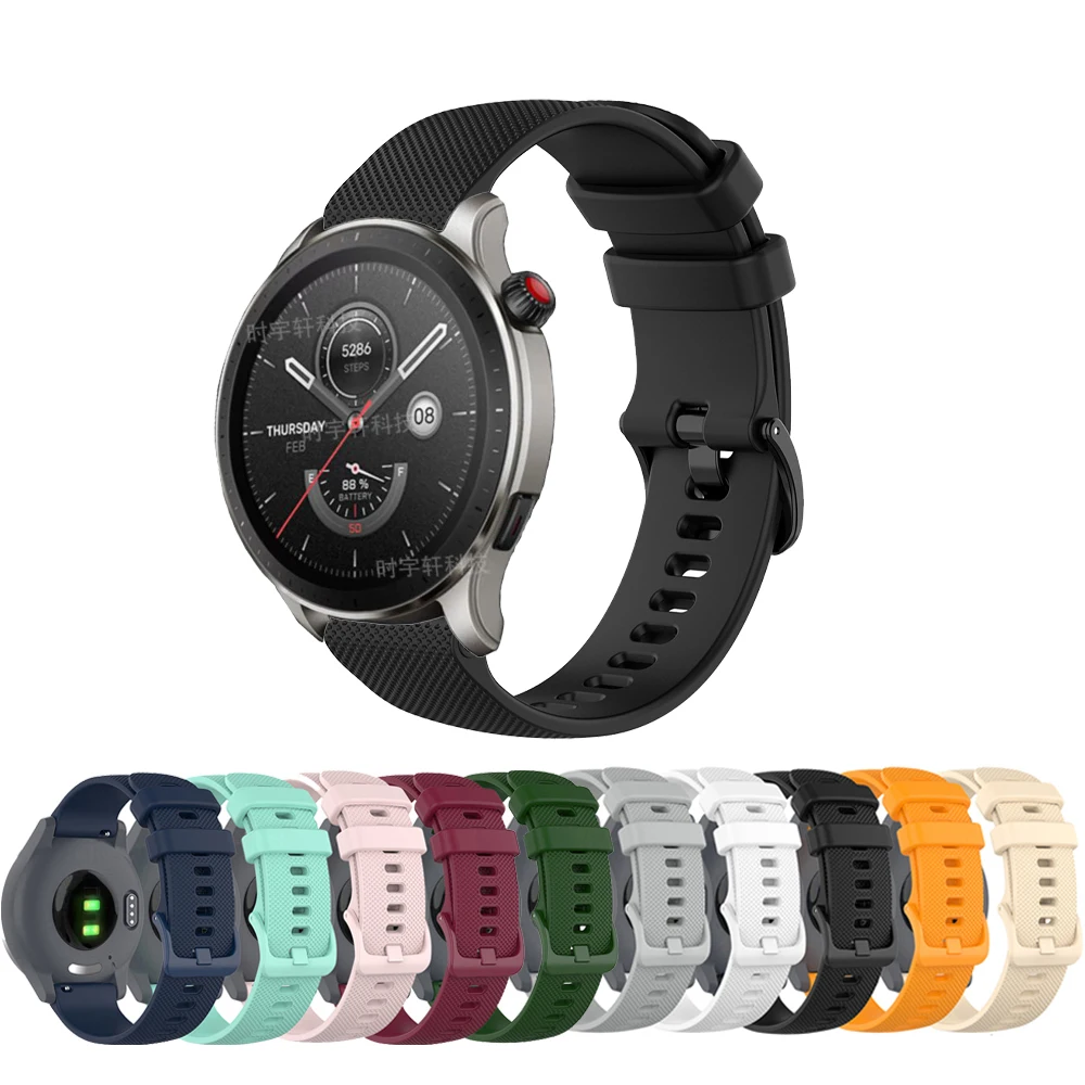 Gelang GTR4 22Mm Tali Pergelangan Tangan untuk Huami Amazfit GTR 4 Gelang Jam Tangan Pintar untuk Tali Amazfit Pace/ Stratos/GTR 3 Pro/2/2e/47Mm