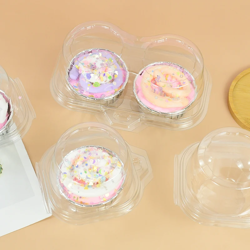 

5pieces Cake Packaging Box Cupcake Muffin Container Pastry Dessert Holder for Wedding Birthday Party Baby Shower Decor Supplies