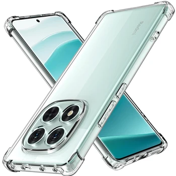 TPU Transparent Case for Xiaomi Redmi Note 15 14 Pro 5G Pro+ Plus Protective Cover Four…