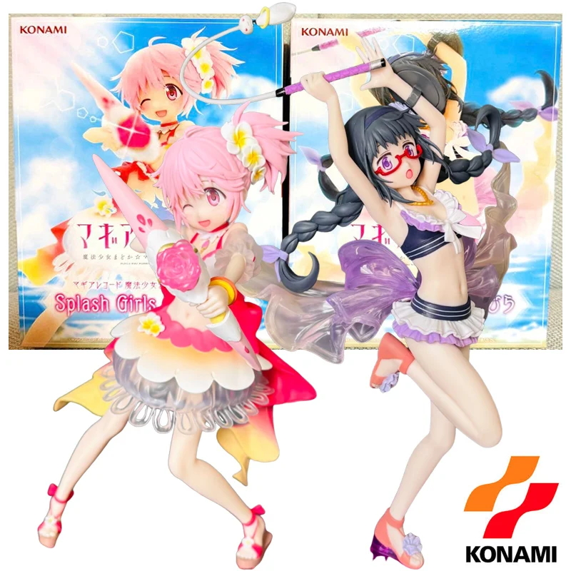 

KONAMI Сплэш Гёрлз ‌ Magia Record: Puella Magi Madoka Magica: Спин-офф. Фигурки Канамэ Мадока и Акеми Хомура из ПВХ, 19 и 24 см. Аниме-игрушки.