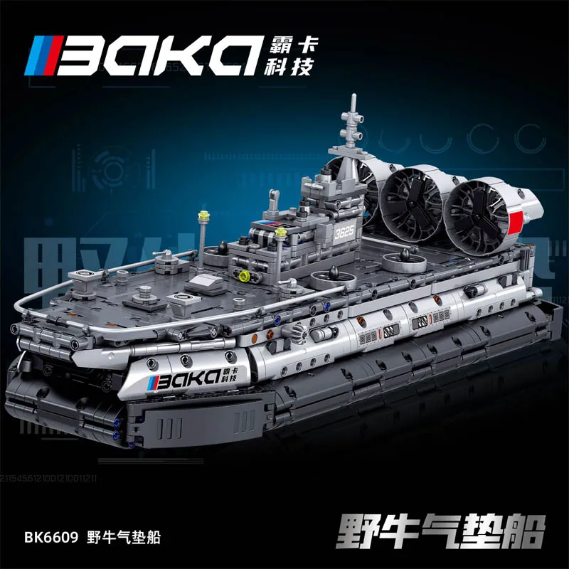 1676pcs MOC Technical Bison Hovercraft Building Blocks mattoni assemblaggio di giocattoli modello per Set regalo di compleanno per ragazzi