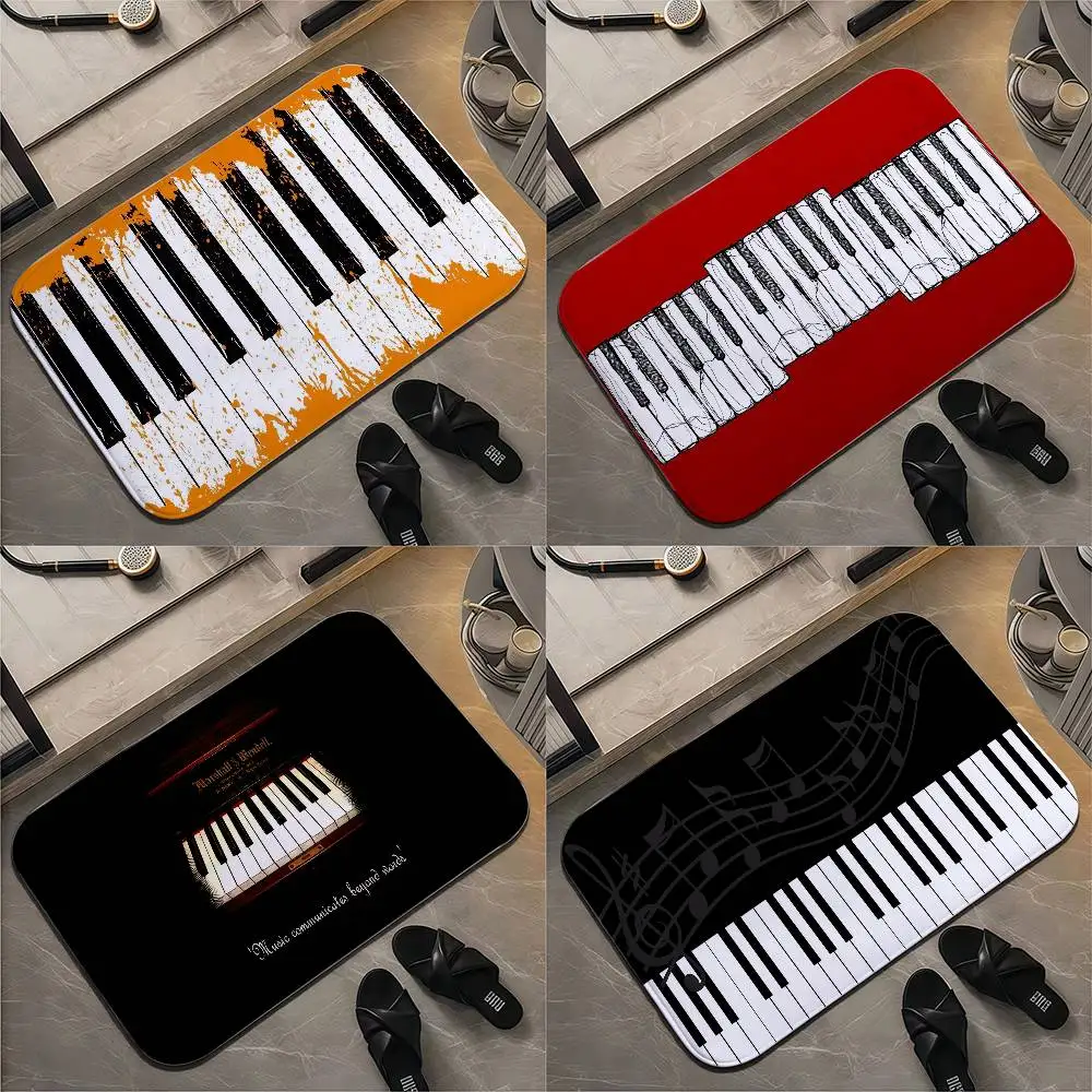 

Music Notes Piano Floor Mat Printed Large Carpets Room And Bedroom Carpets Bathroom Anti Slip Door MATS Small Carpets