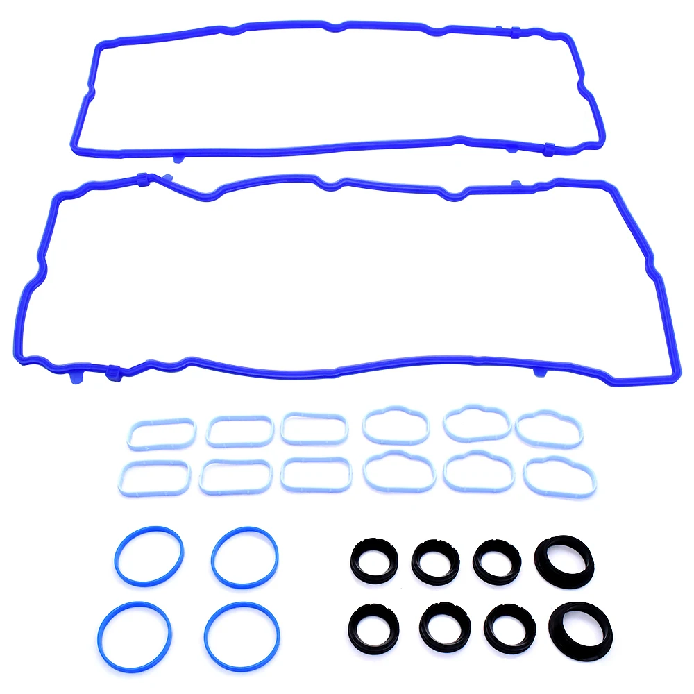 Silicone 3.6L V6 Valve Cover Gasket Set 5184596AE Intake Manifold Gasket Car Fuel Injection Gasket Replace for Dodge Challenger