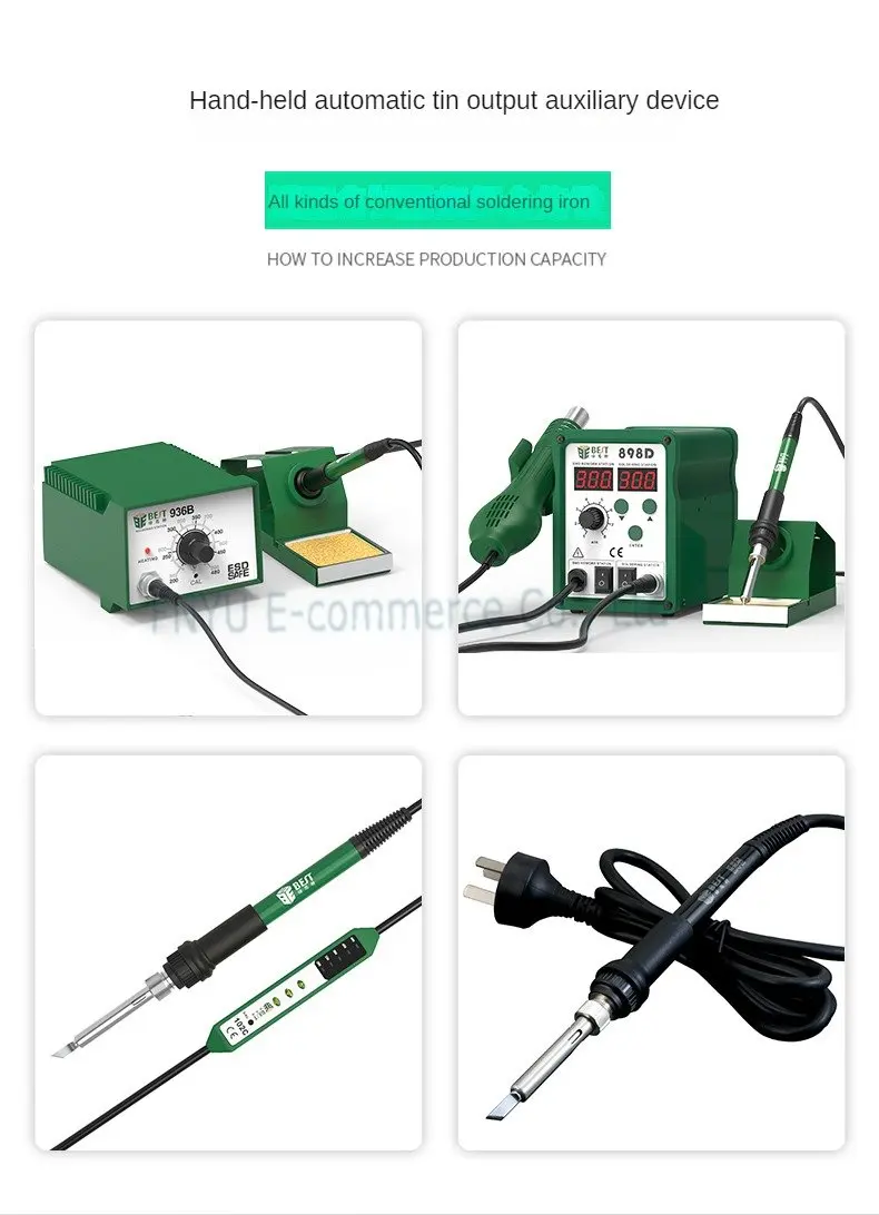 BST-819 Handheld automatische Zinn entladung Hilfs gerät 0,3-1,4mm Zinn draht Universal Löt station Griff