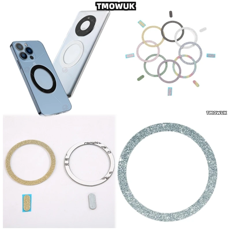 

For IPhone 13-16 Pro Max Plus Mini Magsafe Magnetic Plate Ring Sticker Wireless Charger