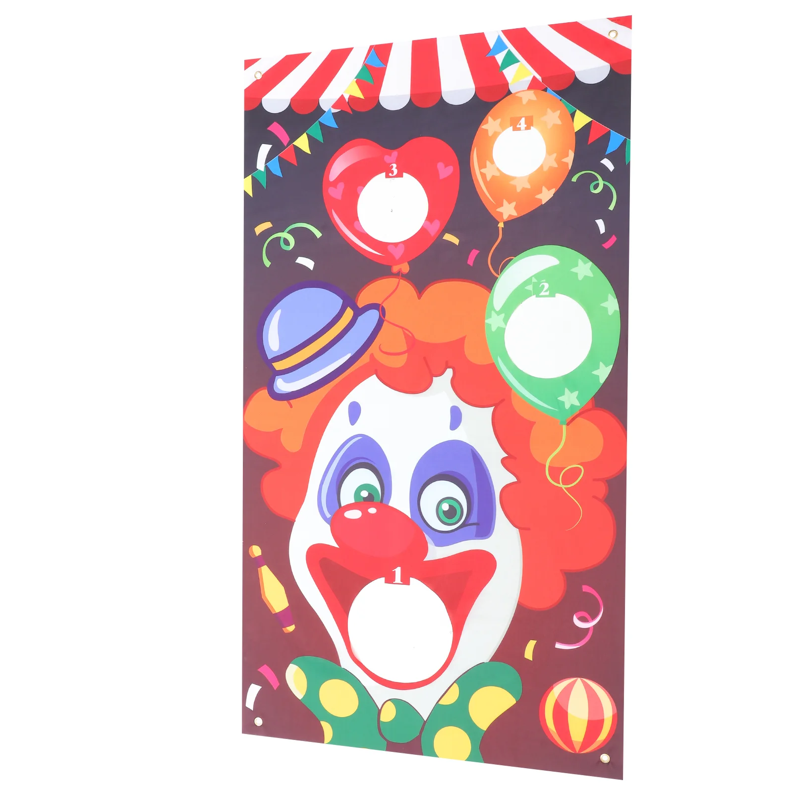 Sandbag Toss Game Hanging Clown Flags Circus Troup Banner Toy Toys Outdoor Halloween