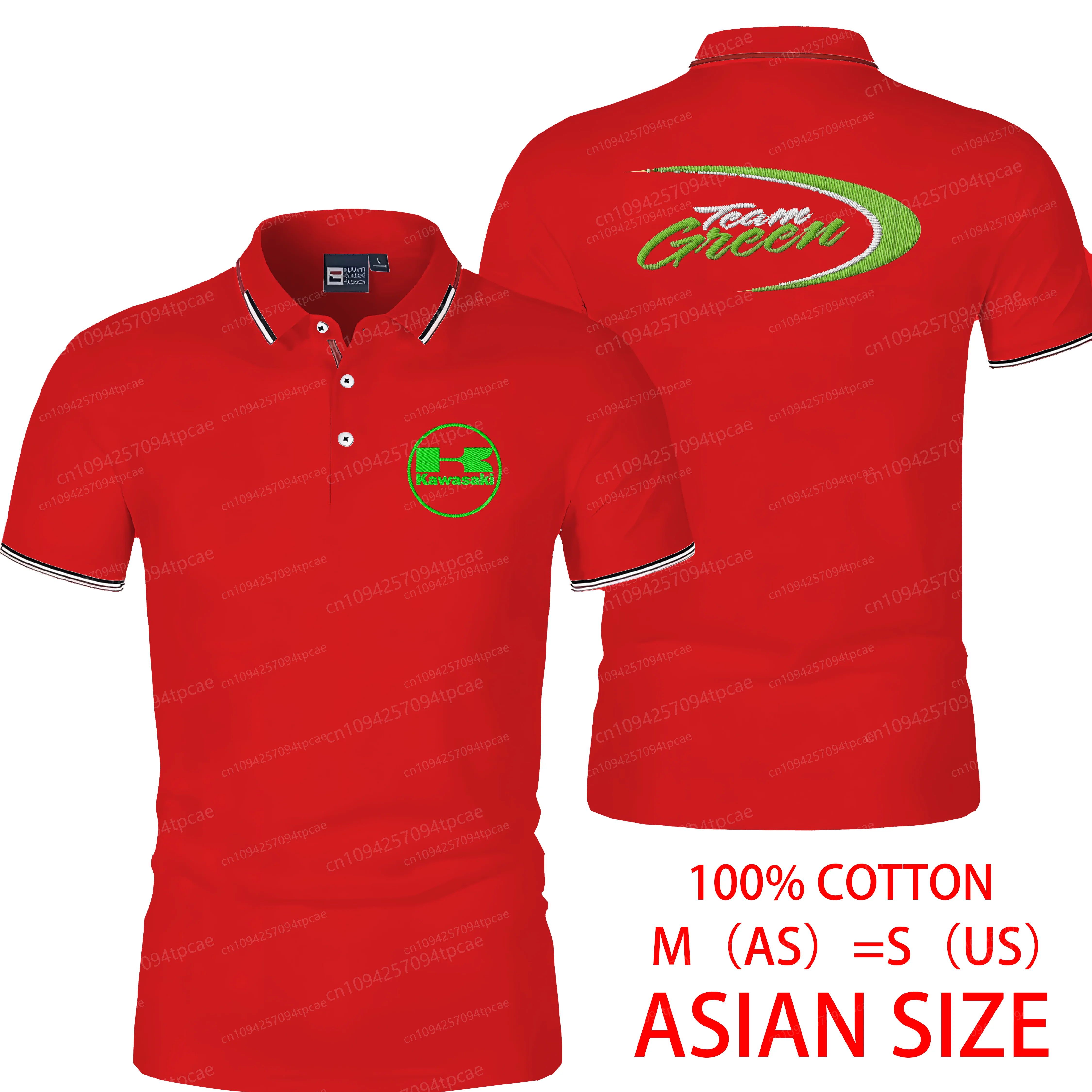 

Футболка с вышивкой Kawasaki ASIAN SIZE 3D печать молочный шелк мужские рубашки мужские влагопроводность мужские летние футболки одежда