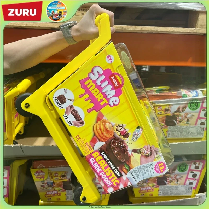 zuru-slime-mart-realistic-slime-food-make-your-own-pepperoni-pizza-diy-handmade-shopping-basket-pretend-play-craft-kit-toy-gift