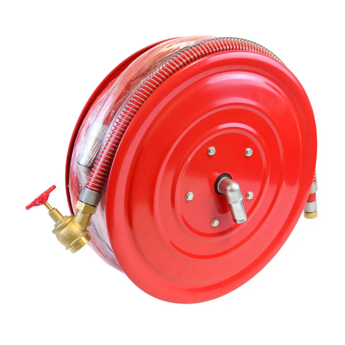 20M Automatic Retractable Fire Hose Reel CE Certified Fire Fighting Reel for Commercial/Industrial Fire Protection