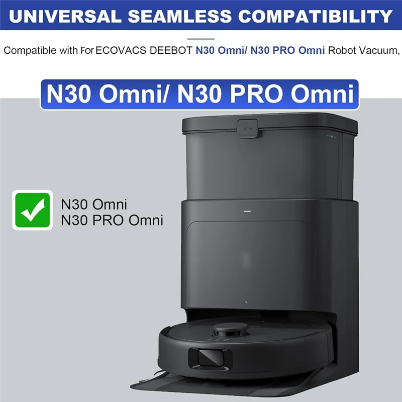 【Venda relâmpago】 rolo escova lateral filtro mop pano saco de pó para ecovacs deebot n30 omni/n30 pro omni/n30 pro aspirador de pó acces