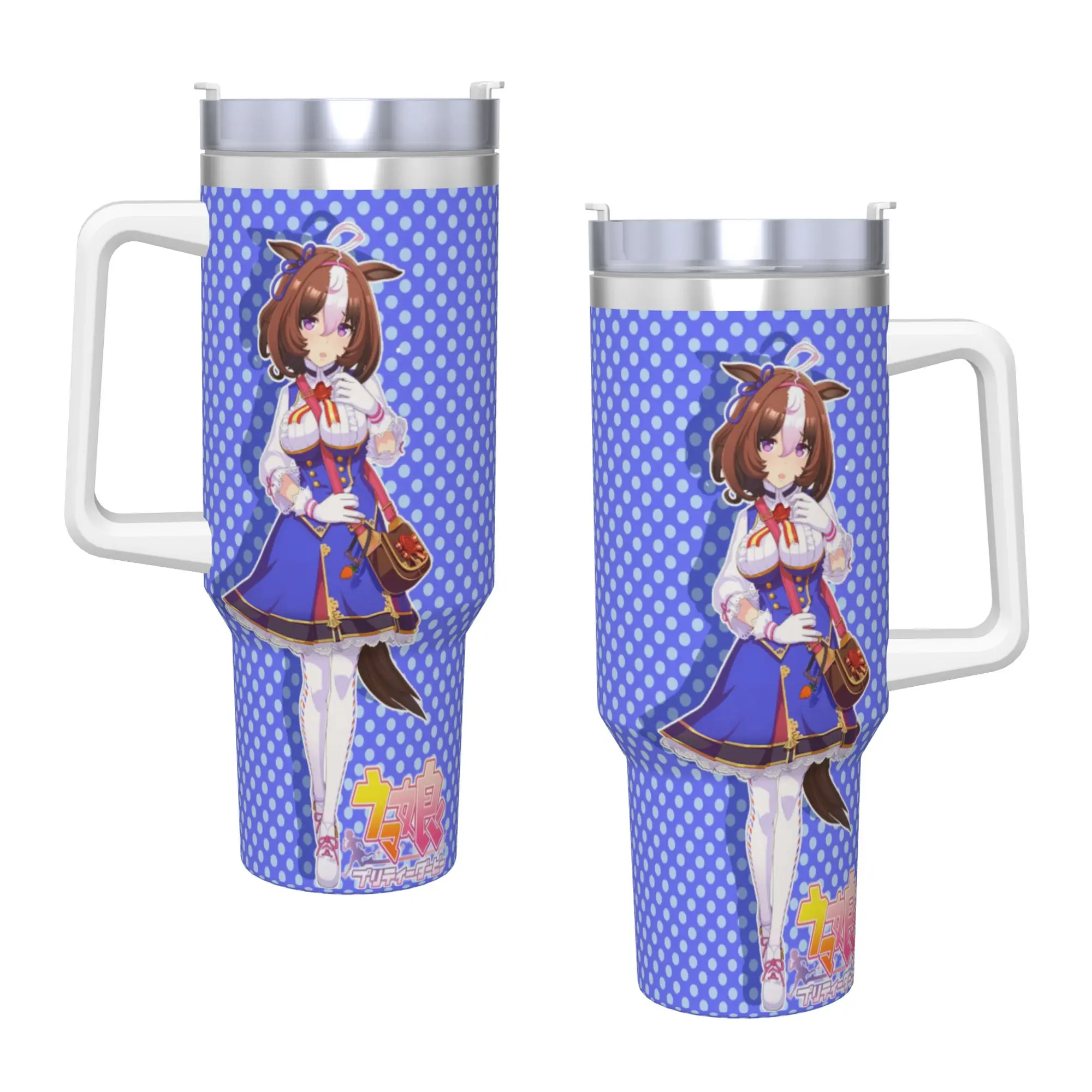 Stainless Steel Tumbler Meisho Doto UmaMusume Pretty Derby Thermal Mug  Portable Hot Drinks Mugs Cup Travelist Water Bottle