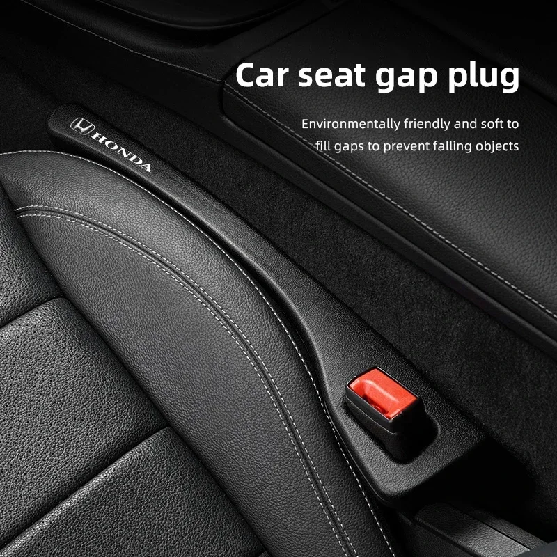 2Pcs Car Seat Gap Plug Seats Leak Proof Filler Strip Accessories For Honda Civic Fit Jazz Accord Pilot CRV Odyssey Passport City