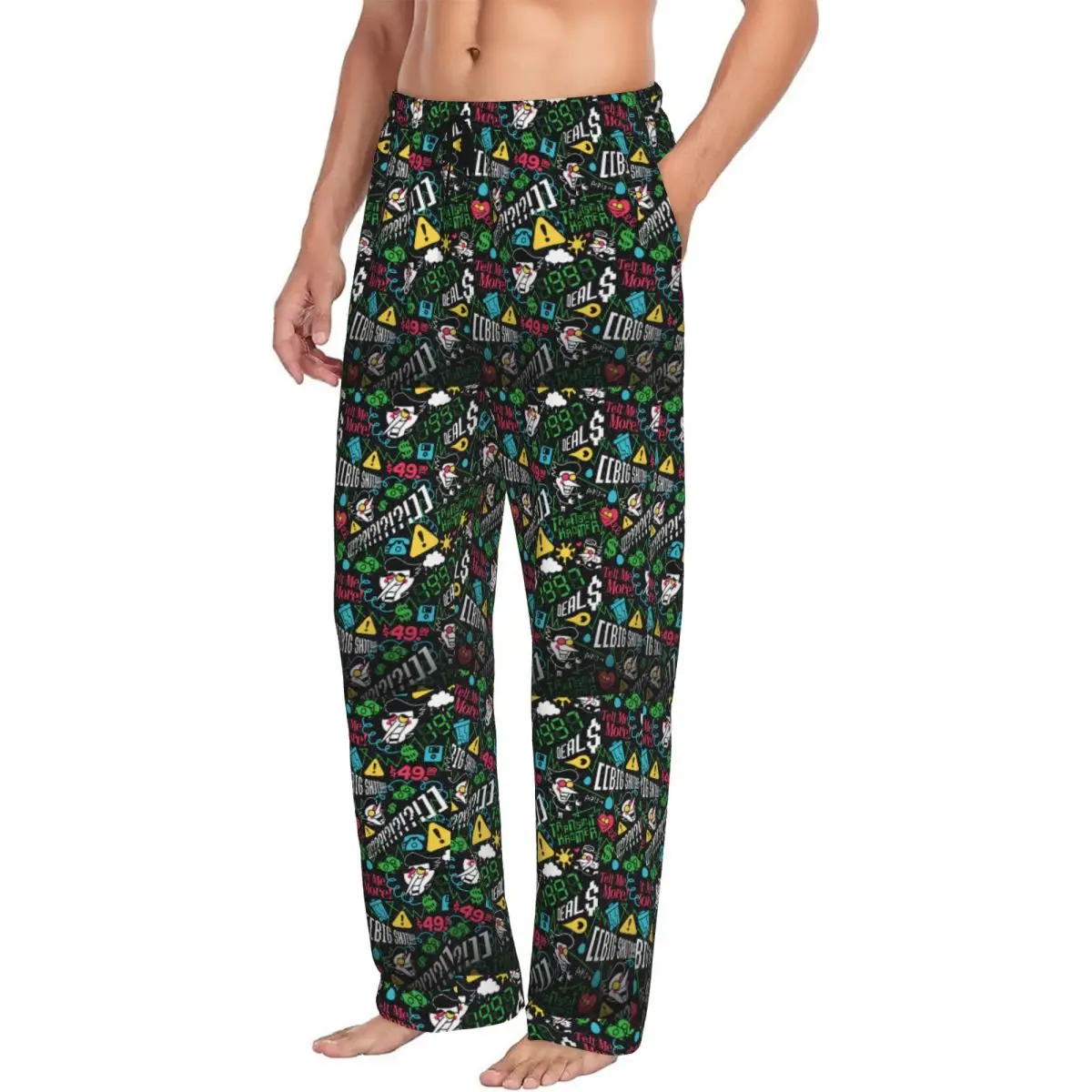 

Custom Deltarune SPAMTON G Men Pajama Pants Lounge Sleep Sleepwear Bottoms with Pockets