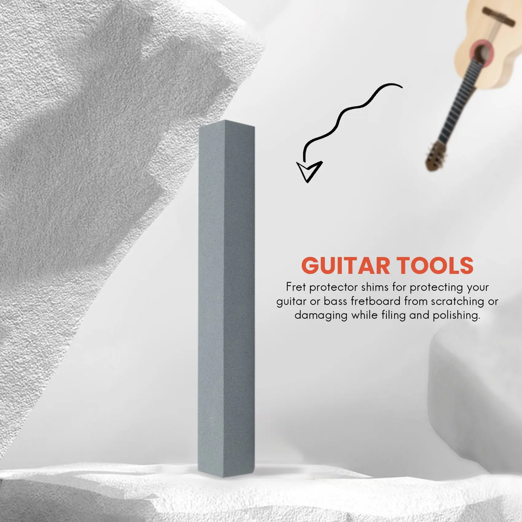 N17R Gitaar Fret Bekroning Bestand Nivellering Tool Slijpen Protectors Reparatie Deel Set Gitaar Reparatie Tool Accessoires