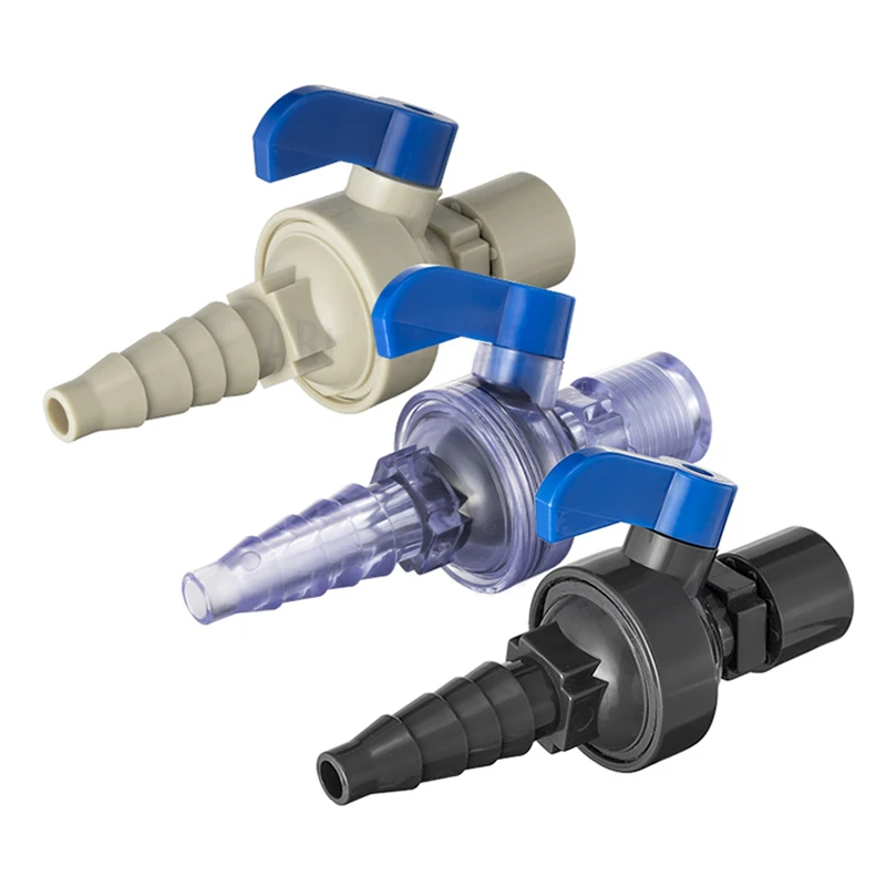 

UPVC 1/4'' BSP Male/Female Cock Valve For Filter Medium Pipe Pressure Gauge Transparent Sampling Valve Connector