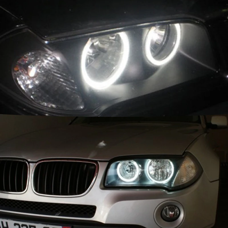 6000K SMD LED angel eyes for BMW E46 Compact E83 X3 Car Angel Eyes LED Car Angel Eyes Headlight DRL Daytime Running Lights rings