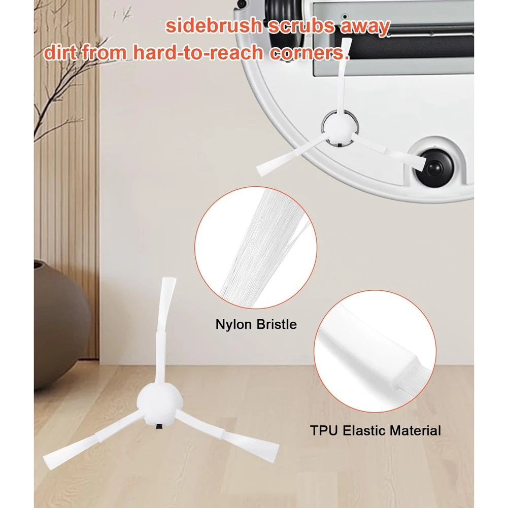 UNCL لشاومي X20 +/X10 +/Dreame L10s Ultra/L10 Ultra/L10 Prime جهاز آلي لتنظيف الأتربة فرشاة جانبية رئيسية أكياس ممسحة فلتر Hepa