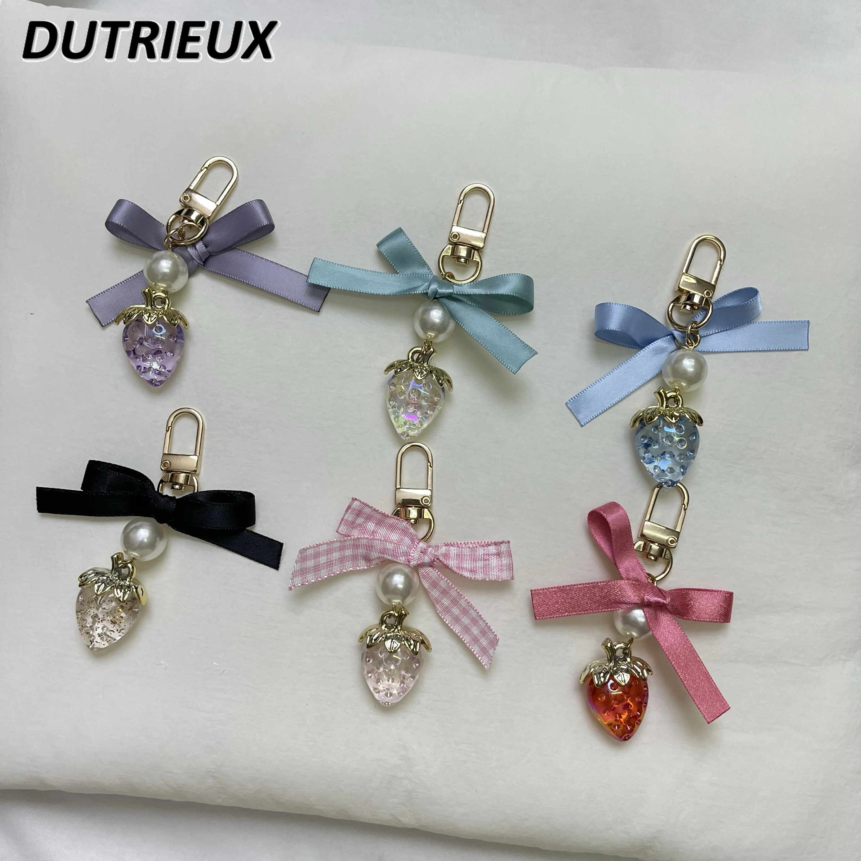 

Fashion Japanese Style Key Pendant Sweet Cute Lolita Accessories for Women Casual Elegant Ladies Keychain Accessorie 2024 New