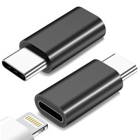 Lightning Female To USB C Male Charger Adapter for IPhone 15 Pro Max 15 Plus IPad Type C To 8Pin Charging Data Sync Connector