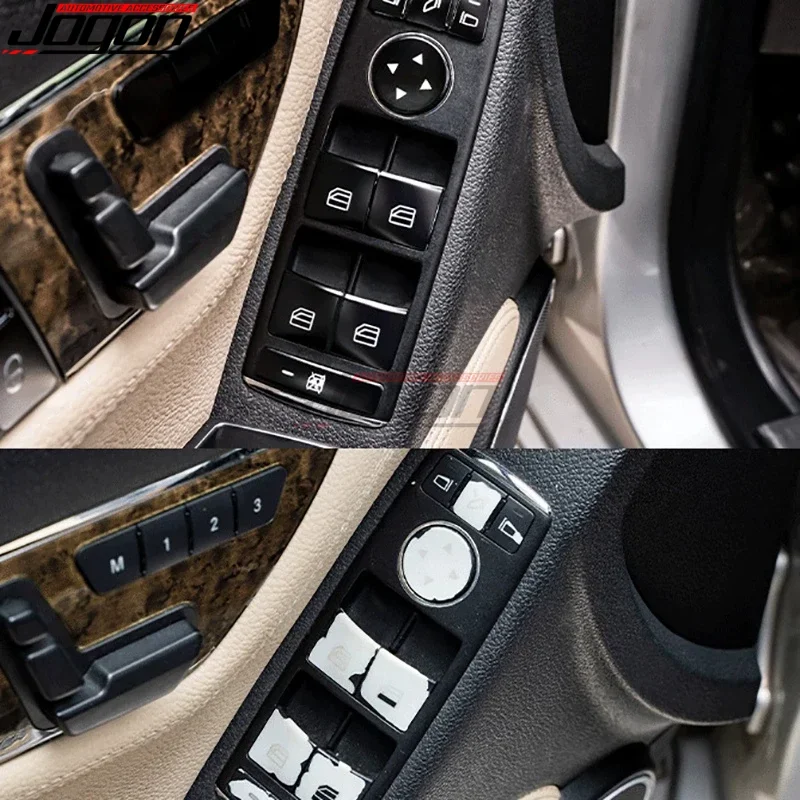 Car Interior Armrest Door Window Switch Button Cover Trim For Benz A B C E G Class W176 W204 W212 W166 X204 W218 X156 W463 CLA