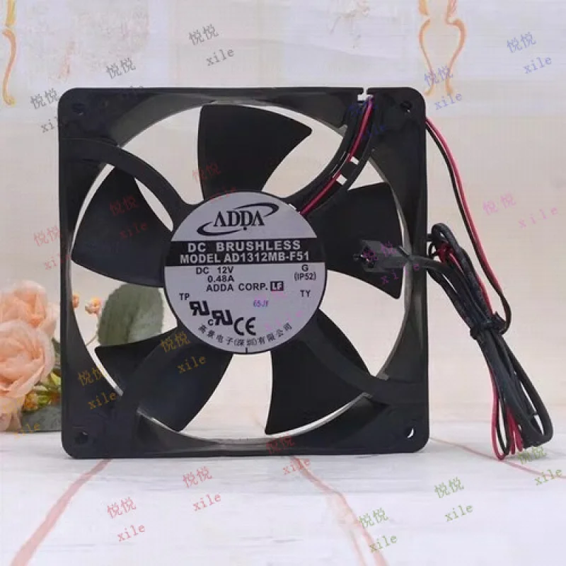 

L L ДЛЯ ADDA AD1312MB-F51 DC12V 0,48A 12738 12 СМ 2-проводной вентилятор в корпусе