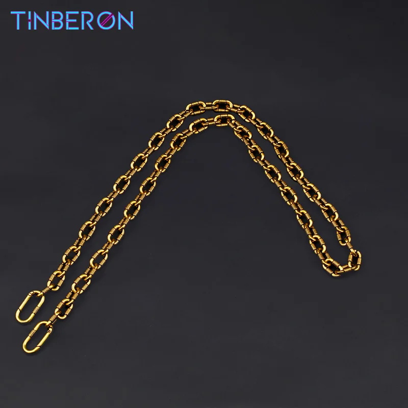 

TINBERON Chain Strap For Handbag Crossbody Metal Replacement Alloy Thread Chain Straps Women Bag Handles Belt Chains Accessories