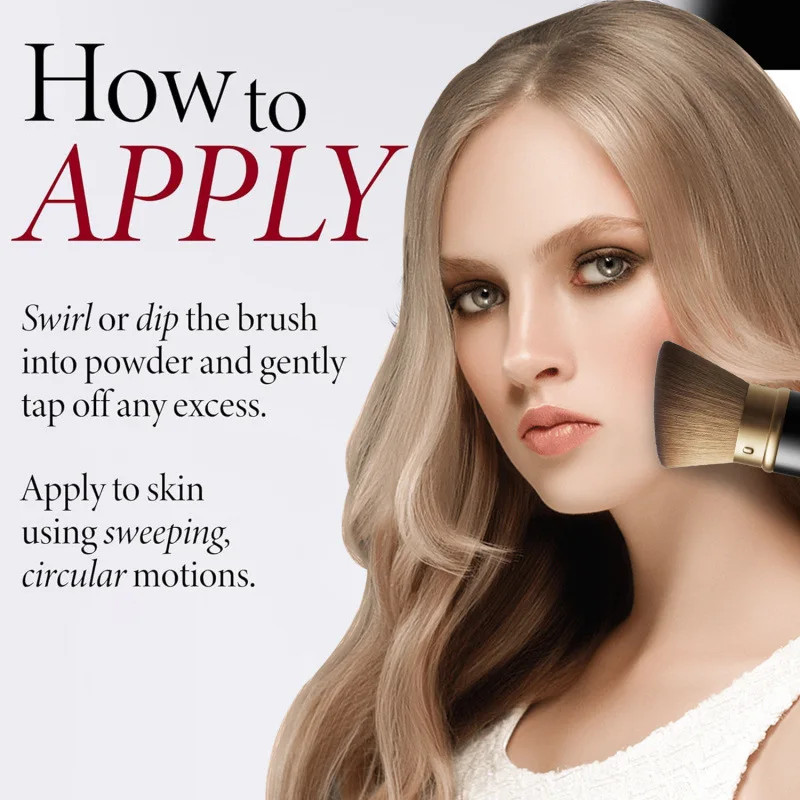 New Retractable Black Kabuki Makeup Brush for Liquid, Cream and Powder Face Makeup Featuring Aluminium Handle Beauty Tool