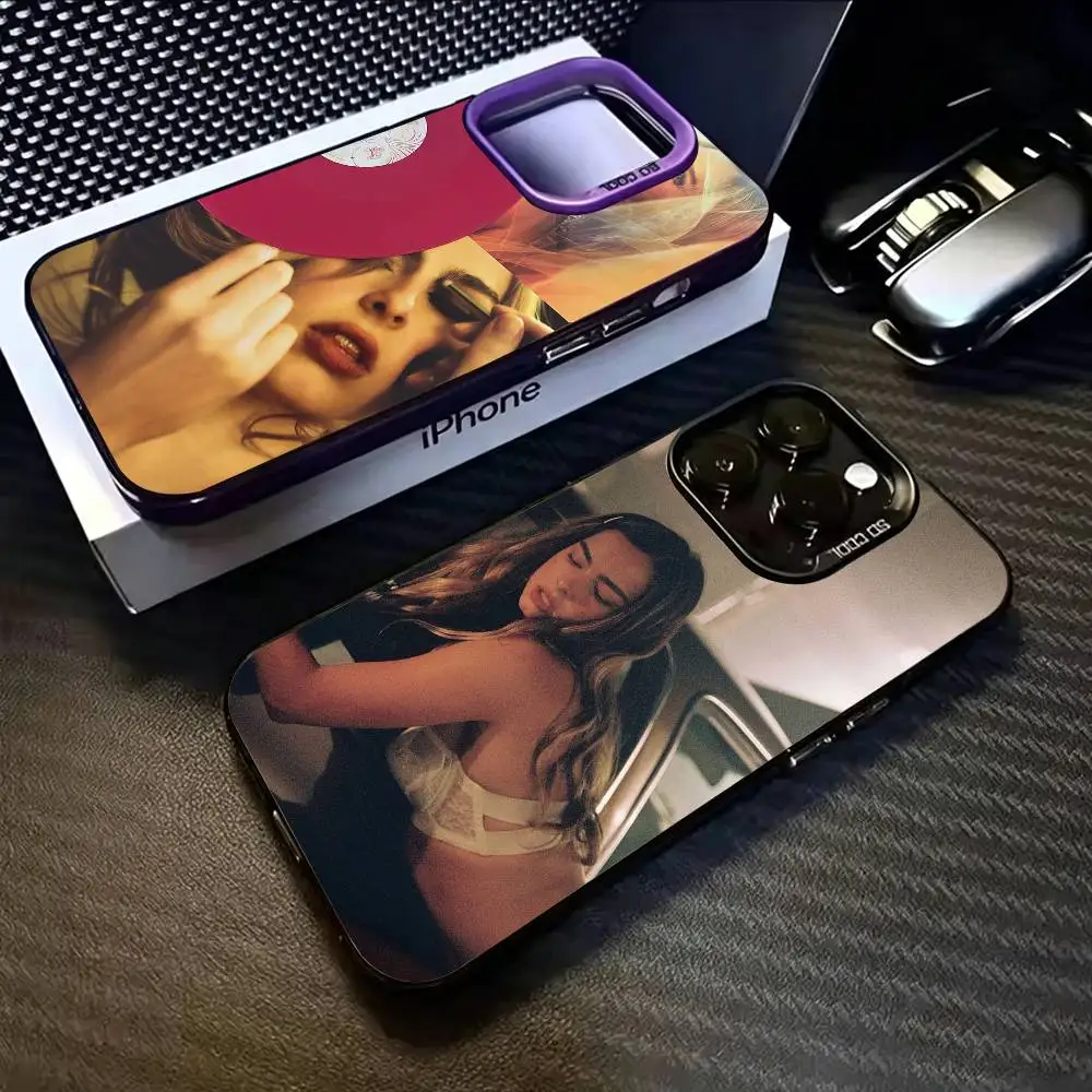 Singer Addison Rae Easterling Phone Case For iPhone 17,16,15,14,13,12,11 Plus,Pro Max,XS,Colored Silver Plated Inside Cover
