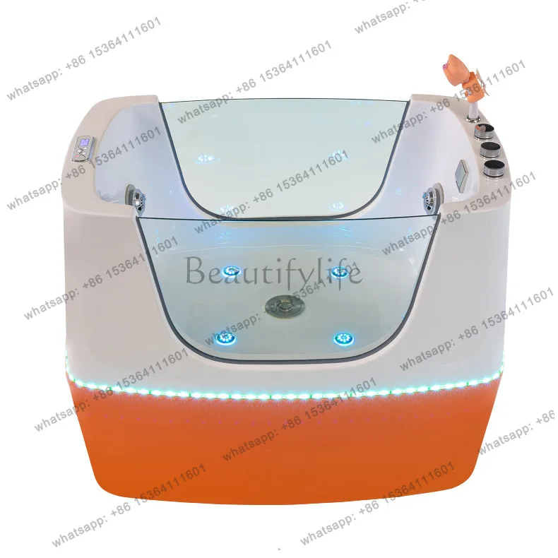 

Large and medium-sized dog bathing pool pet shop hospital acrylic jacuzzi pet spa bath