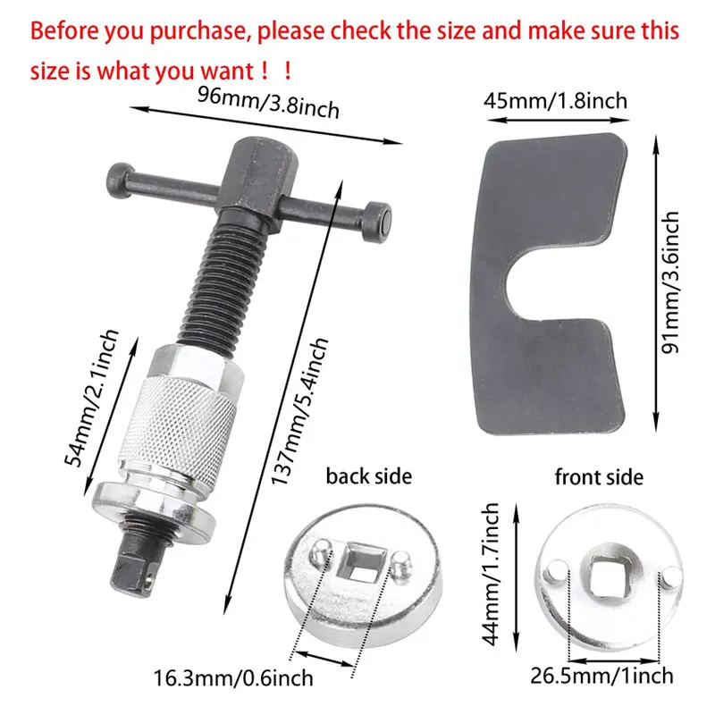 Car Disc Brake Piston Caliper Rewind Repair Tool Brake Pad Replacement Accessories For Automotive