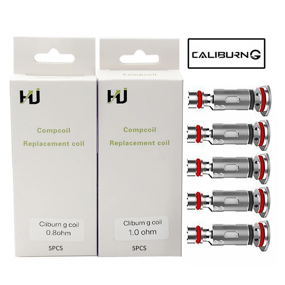 10PCS Caliburn G Coil 0.8ohm 1.0ohm UN2 KA1 Mesh Coils Head for Caliburn G2 GK2 Pod System KOKO Prime Vape Kit