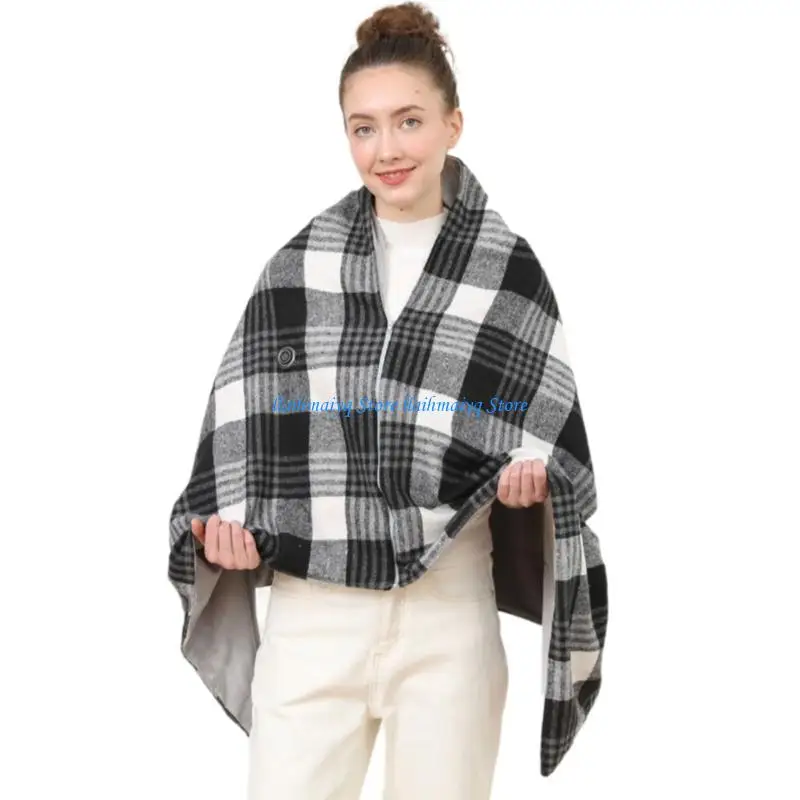 

573B Temperature Control Heated Wrap Breathable Scarf Shawl Cold Climate Essential