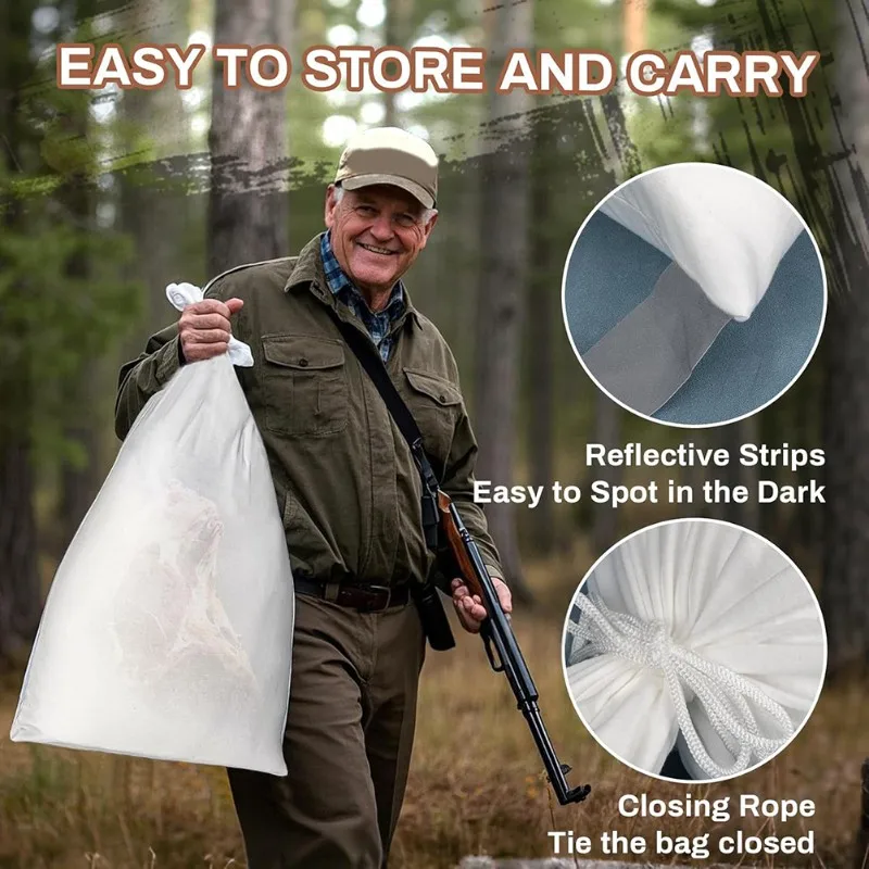 L71A Reusable Game Bag For Elk, 3-Pack- Ideal Perfect For Hunting Caribou, Deer, Moose, Ducks, And Wild Boar